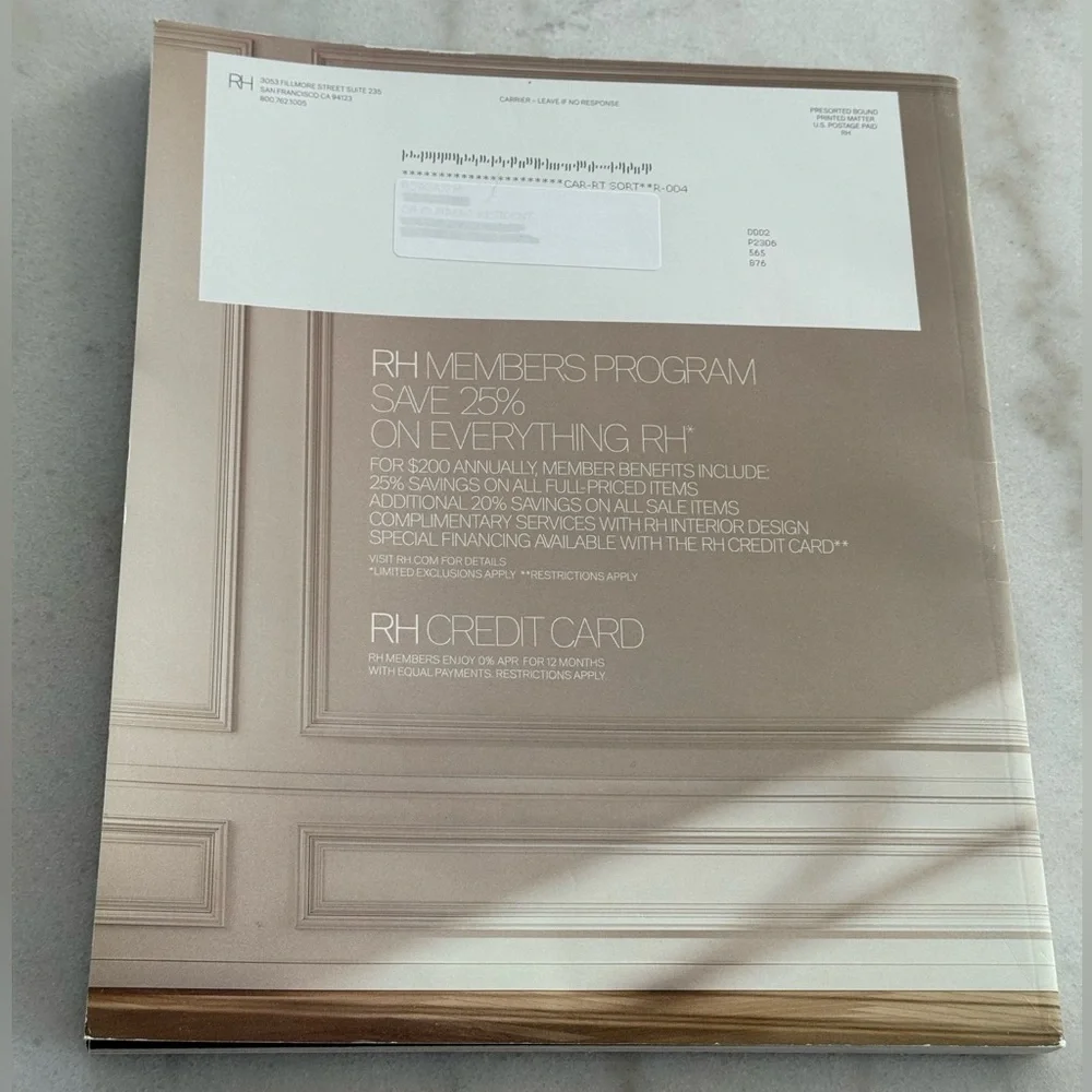 RH Restoration Hardware Magazine - 2024 Spring Modern Catalog